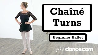 How to do a Chaîné Turn  YouDancecom [upl. by Su85]