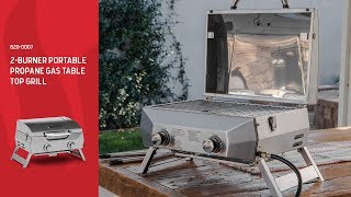 Nexgrill 2Burner Portable Table Top Gas Grill 8200007 [upl. by Burnham]