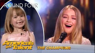 Connie Talbot Viral BGT Child Star Is BACK With Original Song On AGT Champions [upl. by Naaman]