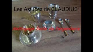 Nettoyage facile de largenterie  LES ASTUCES DE CLAUDIUSN°5 [upl. by Inah580]