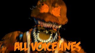 JackOChica  All Voicelines with Subtitles  Ultimate Custom Night [upl. by Karwan]