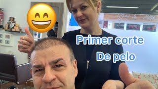 Trasplante capilar o injerto de pelo primer corte de pelo😁 [upl. by Burack201]