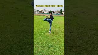 Spinning Back Kick Tutorial 🔥 spinning back kick [upl. by Borszcz]