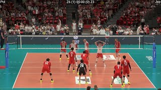 Volleyball Japan  Poland 32 Full Match Friendly 2024 Paris Olympic Preparation [upl. by Ad]