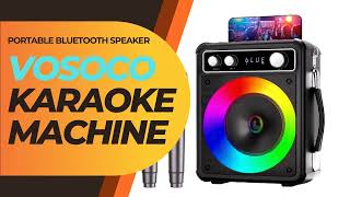 VOSOCO Karaoke Machine✔️REVIEW amp FEATURES [upl. by Refitsirhc4]