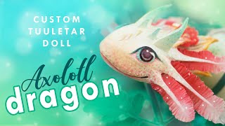 Axolotl Dragon HYBRID • Churro • Dragetarr BJD Dragon OOAK Custom Doll [upl. by Eberto]