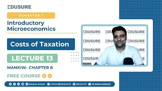 Mankiw Chapter 8  Costs of Taxation  Lec No13  Sem 1  Intro Microeconomics [upl. by Hgielrebma]