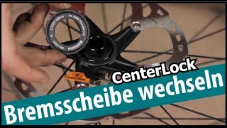 CenterLock Bremsscheiben wechseln  Shimano Sram Formula usw [upl. by Gallagher]