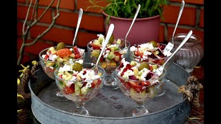 Šopska salata recept  Shopska salad recipe [upl. by Anor842]