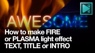 How to create fire text effect in VSDC [upl. by Butch]