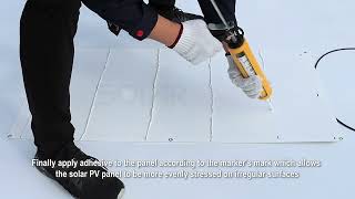 How to install flexible solar panels [upl. by Korff]