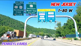 NJ DRIVEFROM HOPE NEW JERSEY TO TOBYHANNA STATE PARK PENNSYLVANIA [upl. by Beekman]