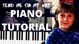 Send Me On My Way from Matilda Piano Tutorial  rusted root piano cover [upl. by Noorah128]