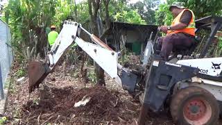 Bobcat 753 with 607 Backhoe attachment [upl. by Balfore418]