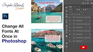 How to Change All Fonts at Once in Photoshop [upl. by Mann]