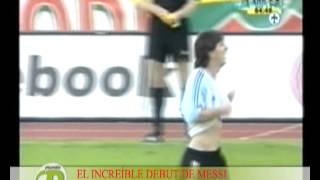 Hungría 1  Argentina 2 1782005  Debut de Messi  Archivos de Gustavo [upl. by Skippy]