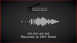 Footsteps Walking in Dry Sand  HQ Sound Effects [upl. by Googins]