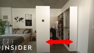 We Tried A Smart Expanding WalkIn Closet For Small Spaces [upl. by Gnehc28]