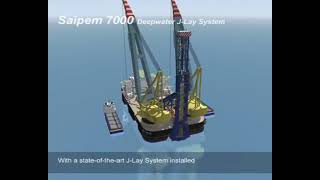 Saipem 7000 J Lay Animation [upl. by Ttergram]