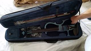 Cecillio Electric Violin Unboxing And Testing [upl. by Ahsyekat]