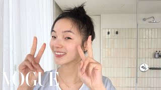 Model Xiao Wen Ju’s 9Step Nighttime Skincare Routine  Beauty Secrets  Vogue [upl. by Ahtanaram125]