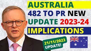 Australia 482 Visa to PR Update 20232024  482 Visa Australia [upl. by Rex]