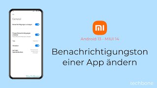 Benachrichtigungston einer App ändern  Xiaomi Android 13  MIUI 14 [upl. by Murage]