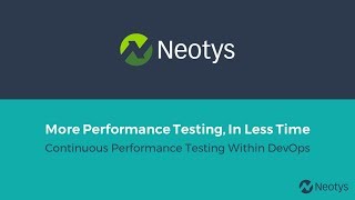 NeoLoad  Continuous Performance Testing [upl. by Allecnirp]