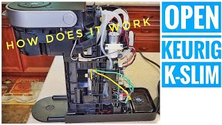 HOW TO OPEN Keurig KSlim K Cup Coffee Maker K190 HOW DOES IT WORK ON INSIDE [upl. by Otsugua]