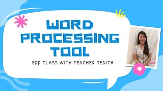 WORD PROCESSING TOOLS [upl. by Salahcin]