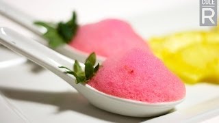 Molecular Gastronomy  Strawberry Foam Recipe [upl. by Erminia]