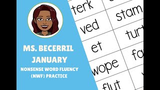 January Nonsense Word NWF Fluency [upl. by Brittaney]