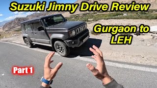 Suzuki Jimny Drive Review  Ladakh Trip Part 1 [upl. by Nosnek]