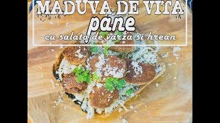 Reteta de maduva de vita pane cu salata de varza si hrean  Bucataria lui Radu [upl. by Littlejohn]