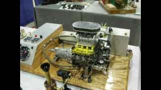 14 scale Blown quotStinger 609quot V8 engine built by Gary Conley [upl. by Notsa545]