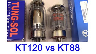 KT88 and KT120 power tube compatibility test electrical performance [upl. by Korb]