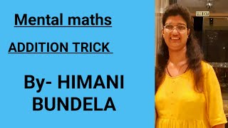 ADDITIONTRICK mentalmaths himanibundela kbcseason13 [upl. by Khorma]