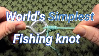 Fishermans knot step by step  How to tie a fishermans knot with one rope [upl. by Cirtemed]