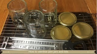 How to sterilise jam jars and how to sterilise jar lids [upl. by Ramalahs]