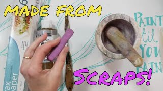 Make NEW Pastels from OLD scraps Frugal Friday [upl. by Aicemaj]