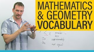 MATH amp GEOMETRY Vocabulary and Terminology in English [upl. by Akeihsat609]