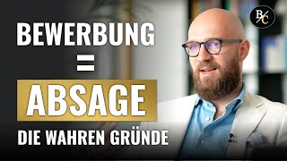 Absage nach Bewerbung oder Vorstellungsgespräch  Personaler enthüllt die wahren Gründe [upl. by Kopple]