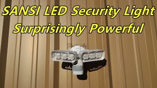 Sansi LED security light  Review install and testing [upl. by Glenden]