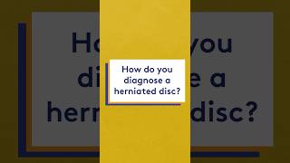 How do you diagnose a herniated disc [upl. by Zackariah842]