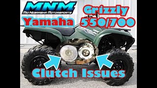 Yamaha Grizzly 550  700  Belt Clutch Replacement  Remove Clutches [upl. by Cook633]