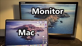 MacBook How to Connect to Monitor amp MirrorExtendChange Main Display [upl. by Zilevi]