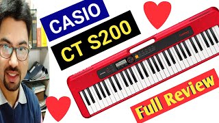 CASIO CT S200 bk FULL REVIEW CASIO CTS200 CTS300 PIANO KEYS  CASIO CTS200 DELHI INDIA ✔️ [upl. by Notnelc]