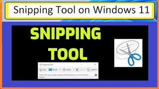 How to Use the Snipping Tool in Windows 11 [upl. by Rbma]