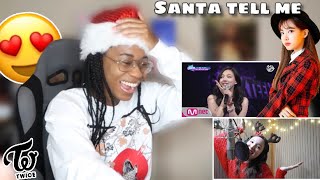 NAYEON of TWICE quotSanta Tell Mequot COVER REACTIONS to BOTH performances Favour [upl. by Ramel33]