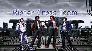 KOF MUGEN Practice Battle Rioter Cross Team vs RANDOM 7p Team [upl. by Pasco36]